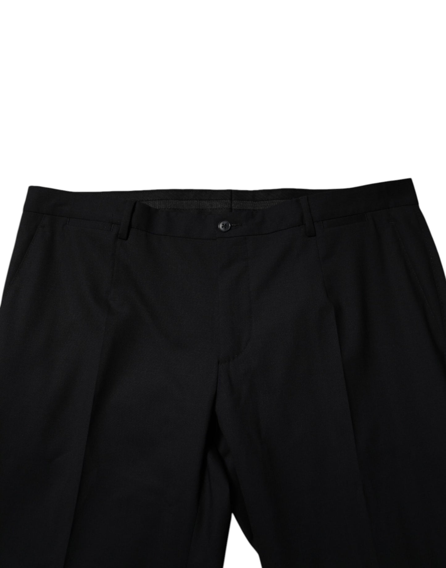 Dolce & Gabbana Black Wool Formal Dress Pants