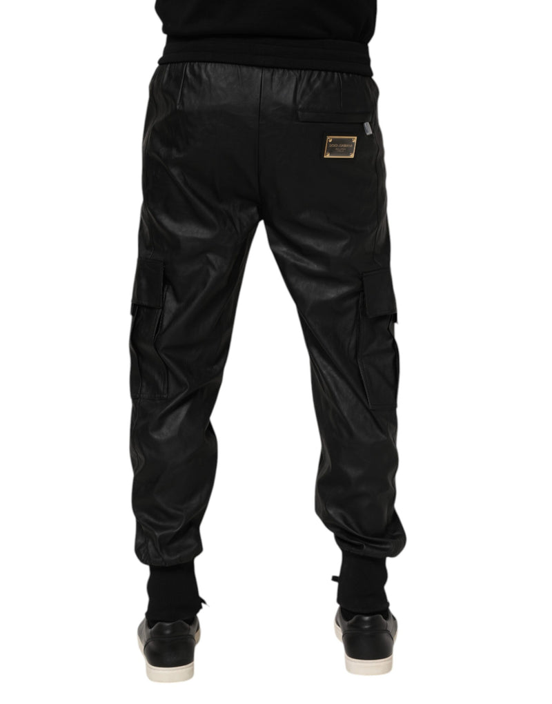 Dolce &amp; Gabbana zwarte katoenen cargo joggingbroek voor heren