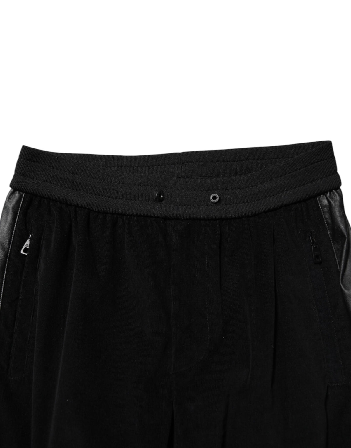 Pantalon cargo jogger noir en coton Dolce &amp; Gabbana pour homme