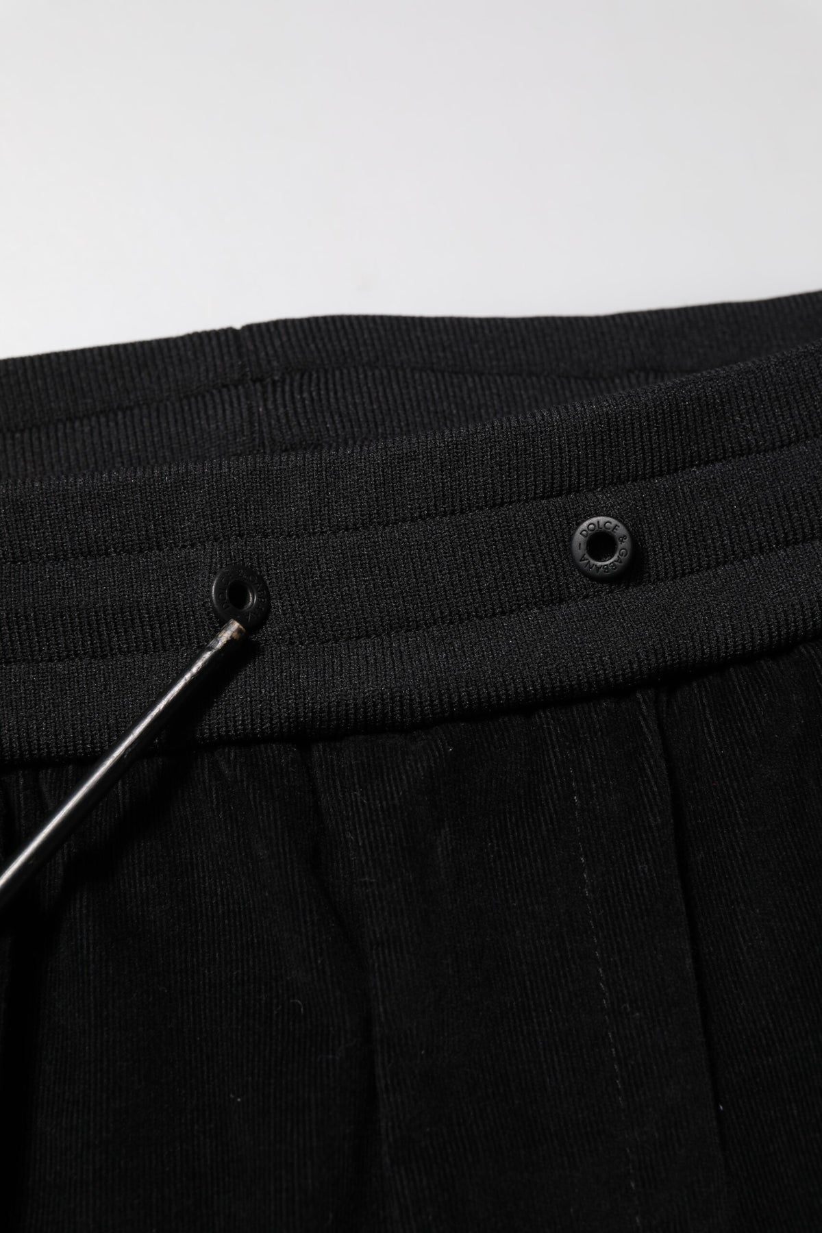 Pantalon cargo jogger noir en coton Dolce &amp; Gabbana pour homme