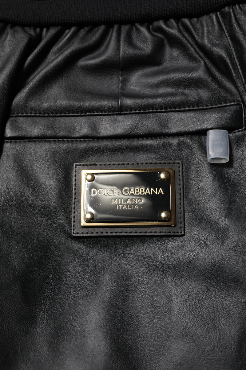 Dolce &amp; Gabbana zwarte katoenen cargo joggingbroek voor heren