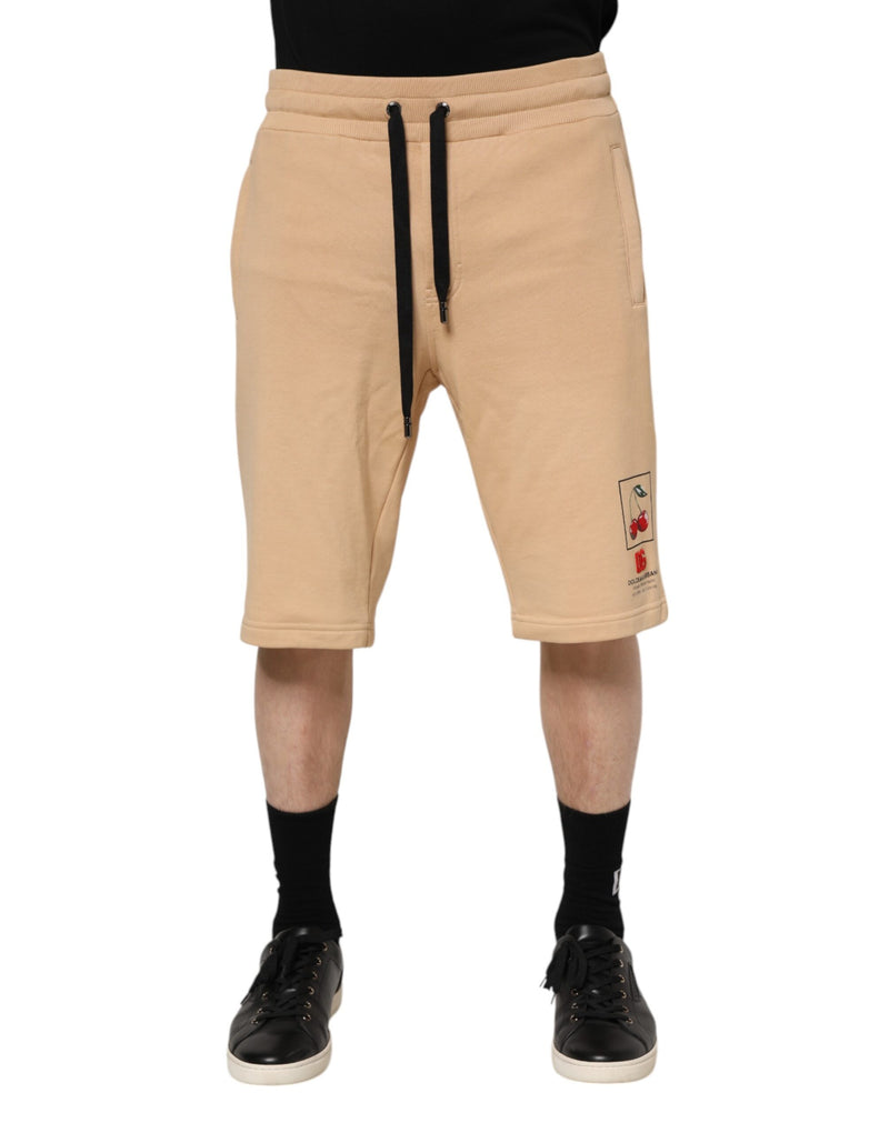 Shorts Bermuda en coton jaune pour homme de Dolce &amp; Gabbana