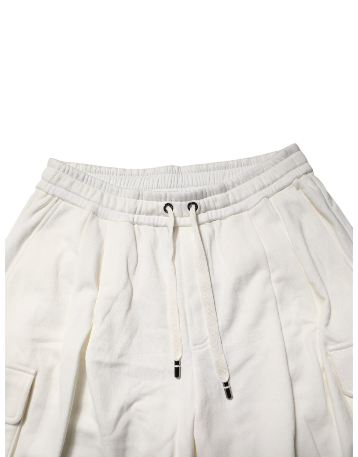 Shorts Bermuda Cargo en coton blanc Dolce &amp; Gabbana