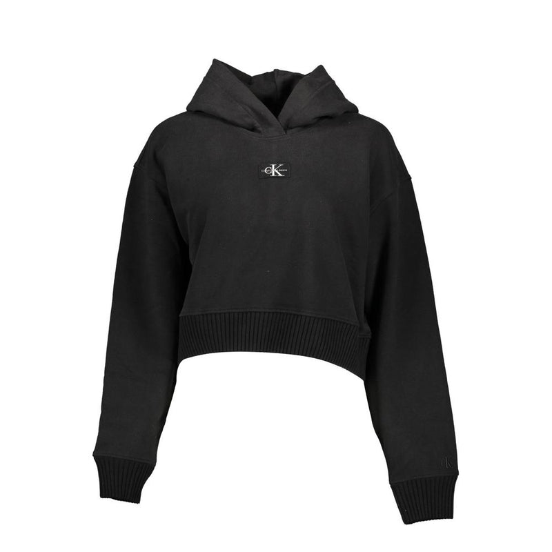Calvin Klein Black Cotton Women Sweater - Eco-Friendly Fashion
