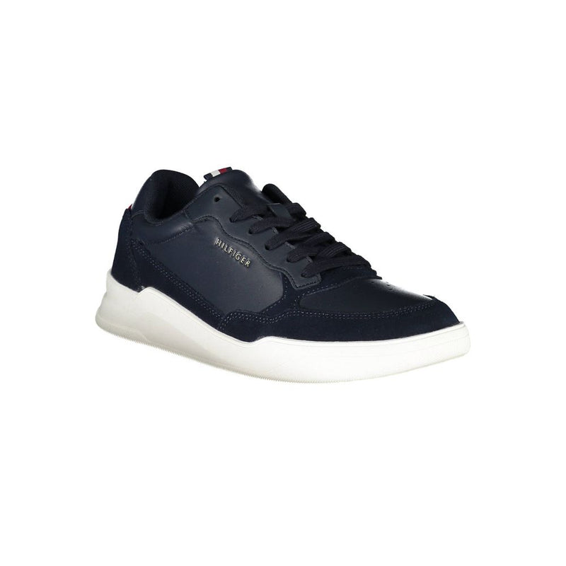 Tommy Hilfiger Blue Polyester Sneaker - Écologique et Stylé