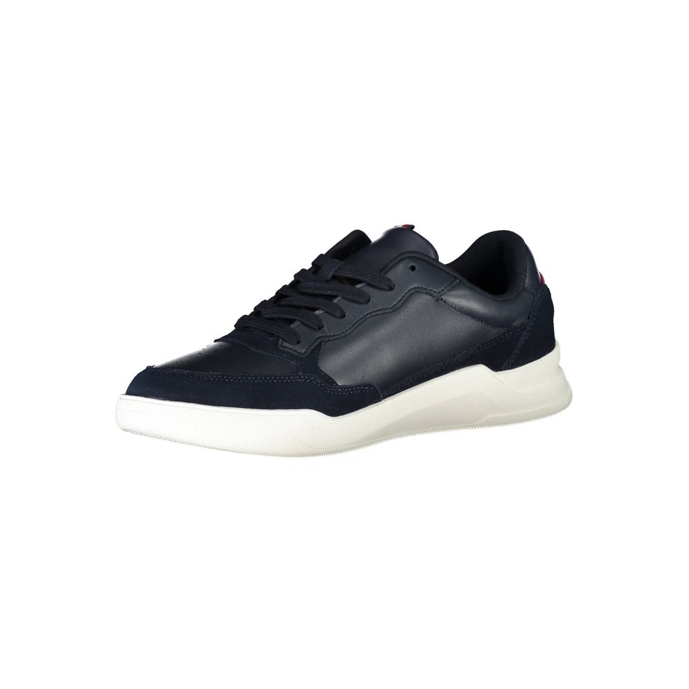 Tommy Hilfiger Blue Polyester Sneaker - Écologique et Stylé