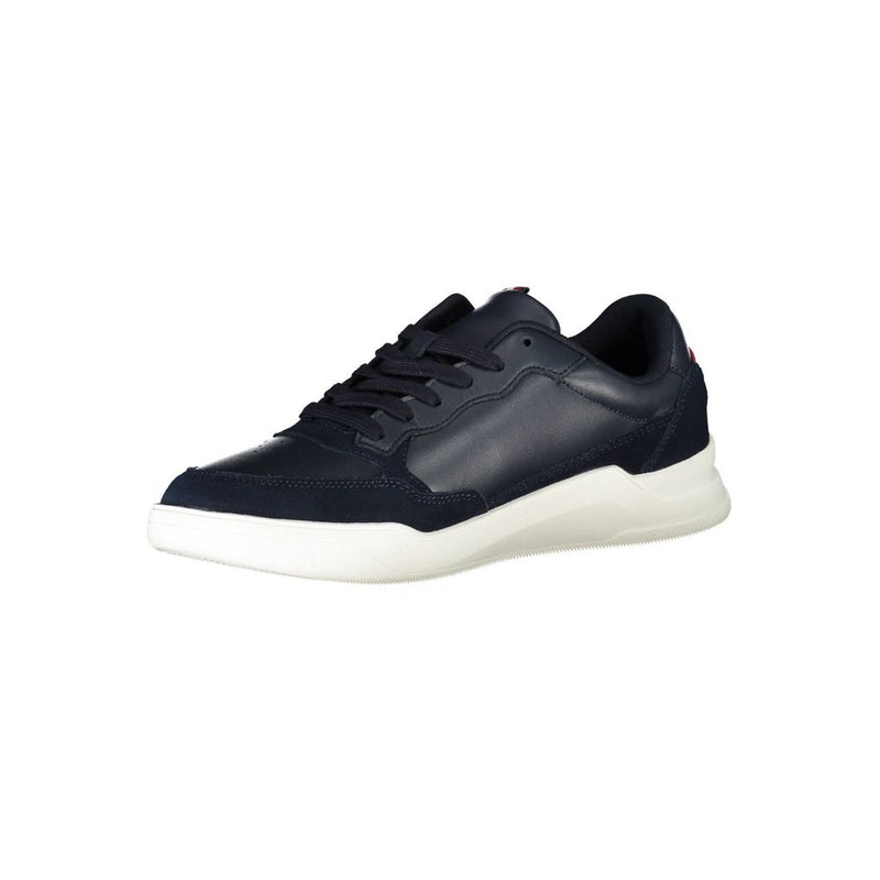 Tommy Hilfiger Blue Polyester Sneaker - Écologique et Stylé