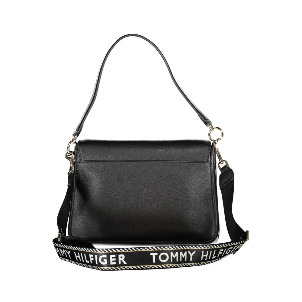 Tommy Hilfiger Zwarte Polyester Handtas