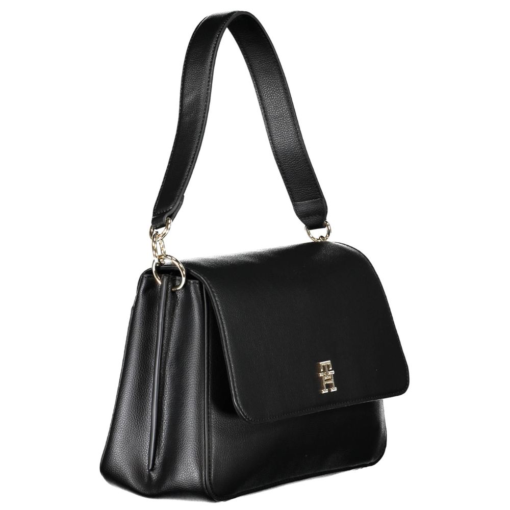 Tommy Hilfiger Zwarte Polyester Handtas