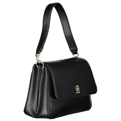 Tommy Hilfiger Zwarte Polyester Handtas