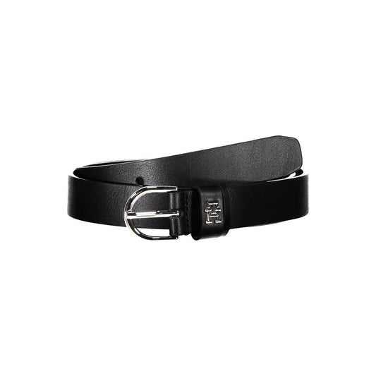 Ceinture en cuir noir Tommy Hilfiger