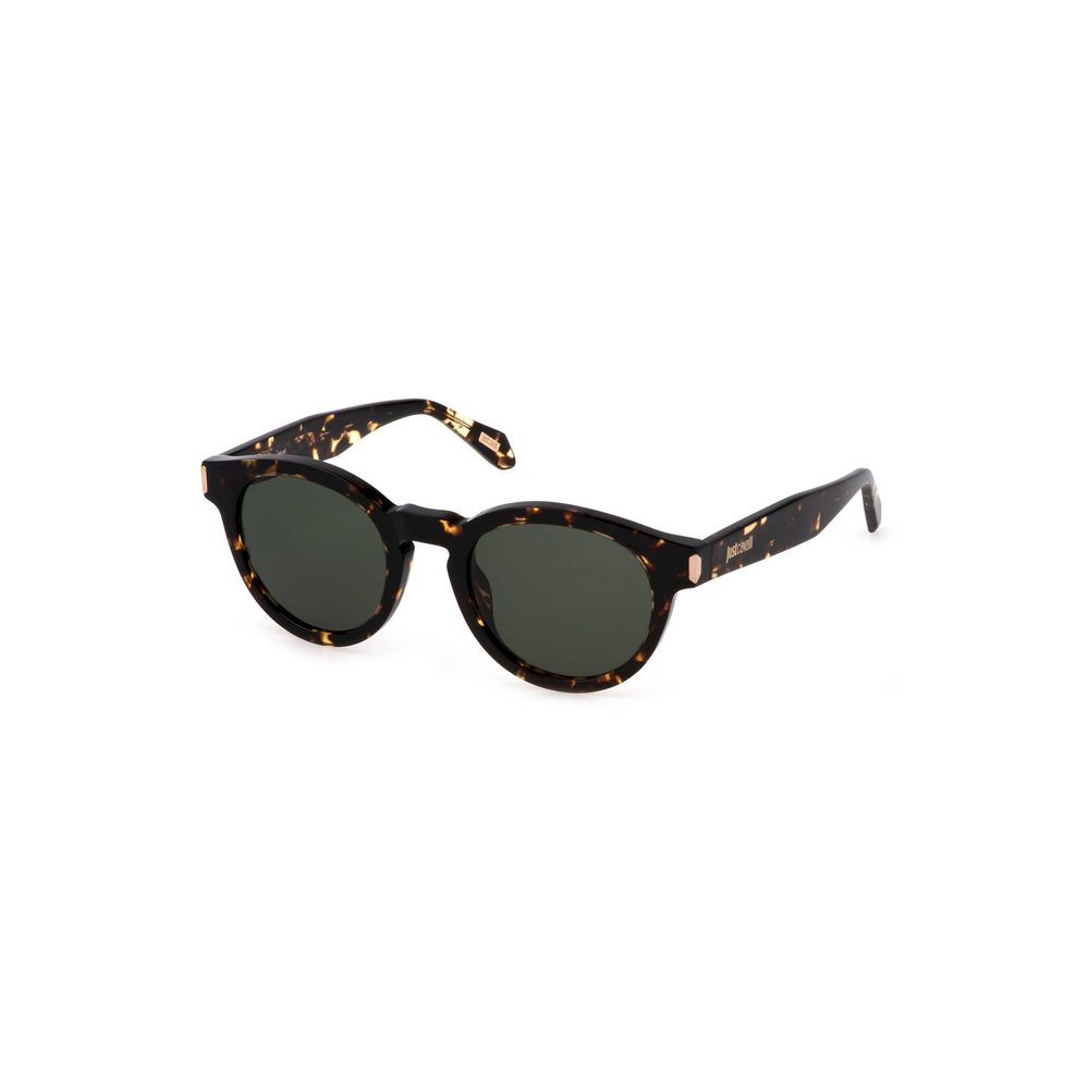 Just Cavalli Black Plastic Women Sunglasses with Green Tint