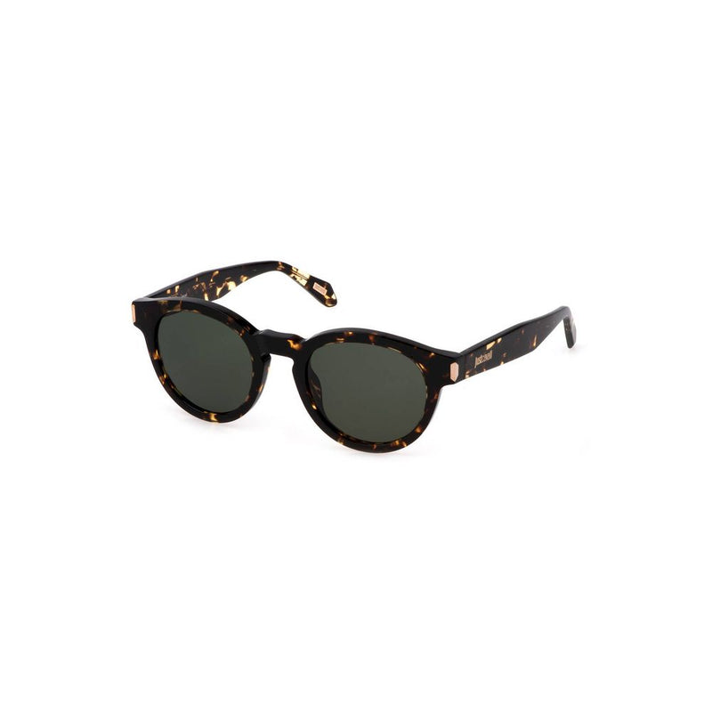 Just Cavalli Black Plastic Women Sunglasses with Green Tint
