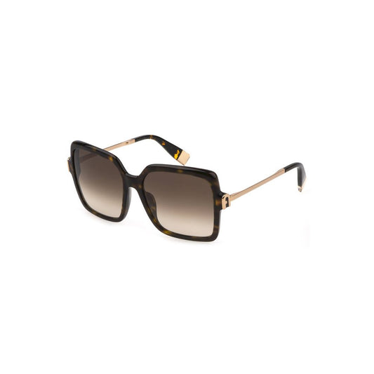 Furla Bruine Acetaat Dames Zonnebril