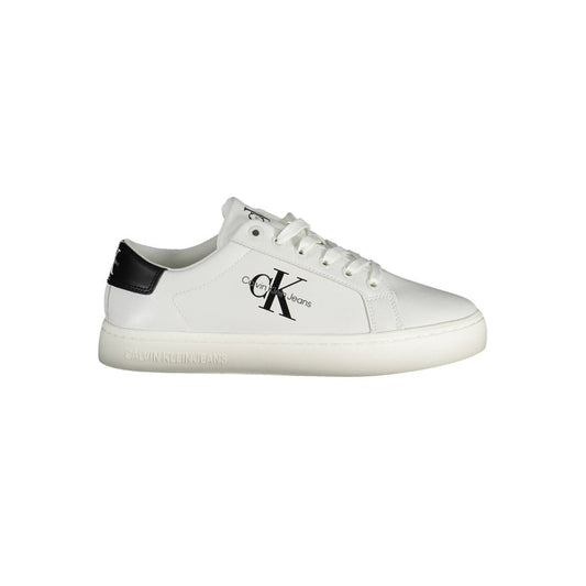 Calvin Klein witte polyester sneaker