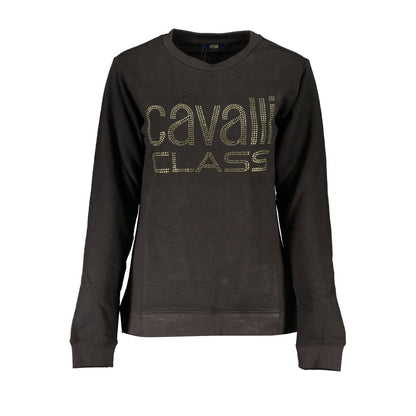 Pull en coton noir pour femme, Cavalli Class