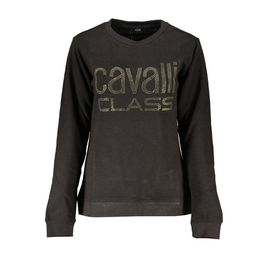 Pull en coton noir pour femme, Cavalli Class