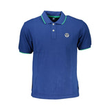 North Sails Blue Cotton Men Polo Shirt - Timeless Style
