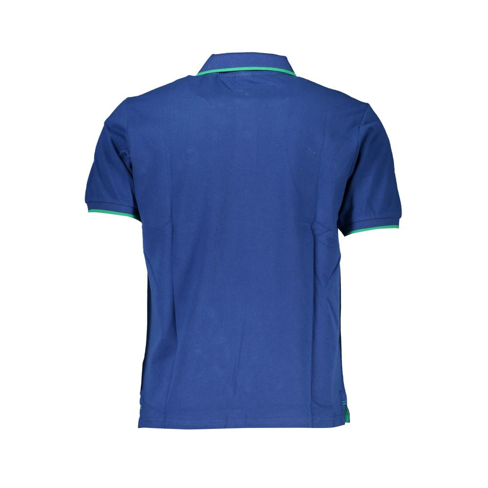 North Sails Blue Cotton Men Polo Shirt - Timeless Style