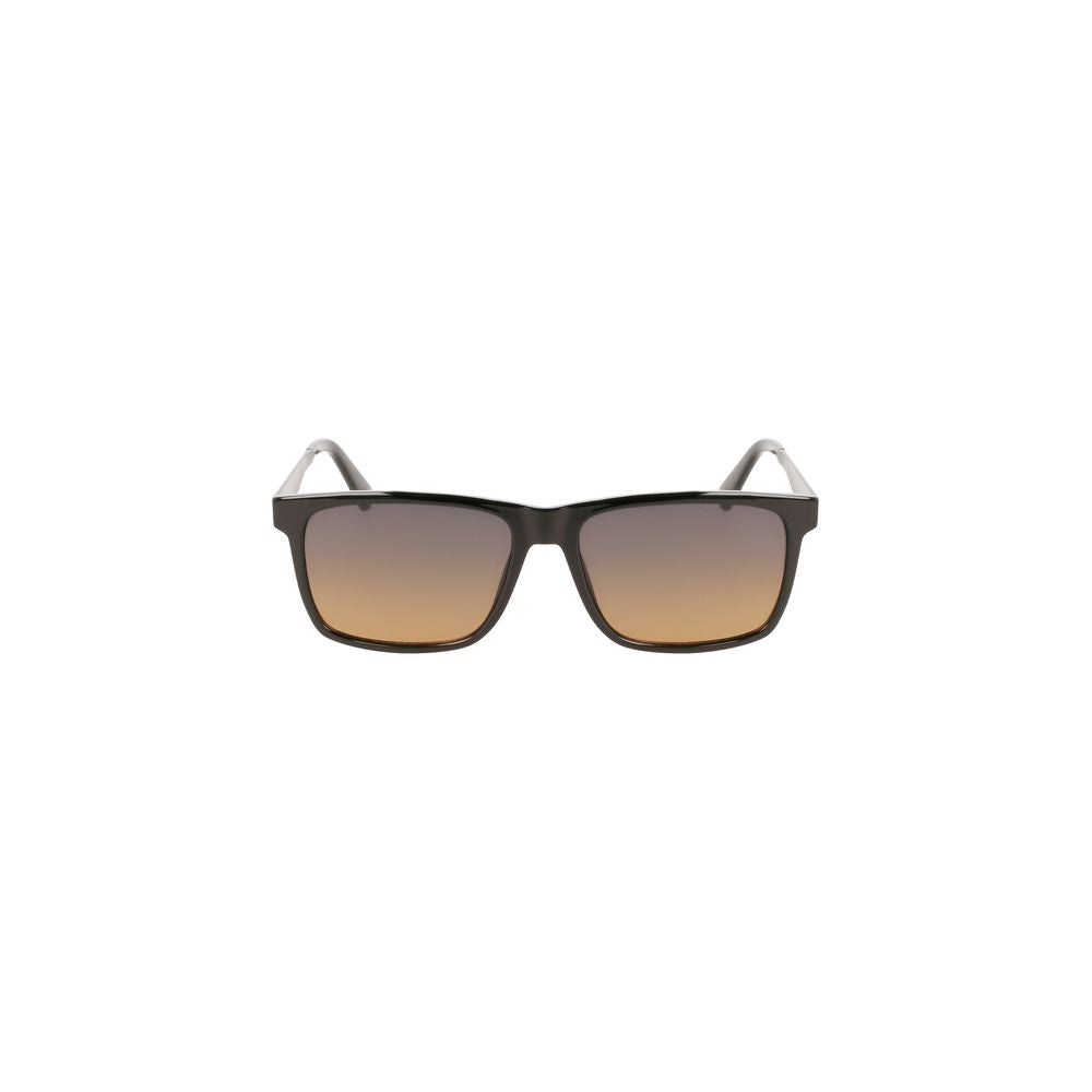 Lunettes de soleil en plastique noir Calvin Klein