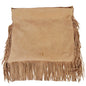 Sac à main porté épaule en cuir de veau beige pour femme, modèle Trend de Baldinini.