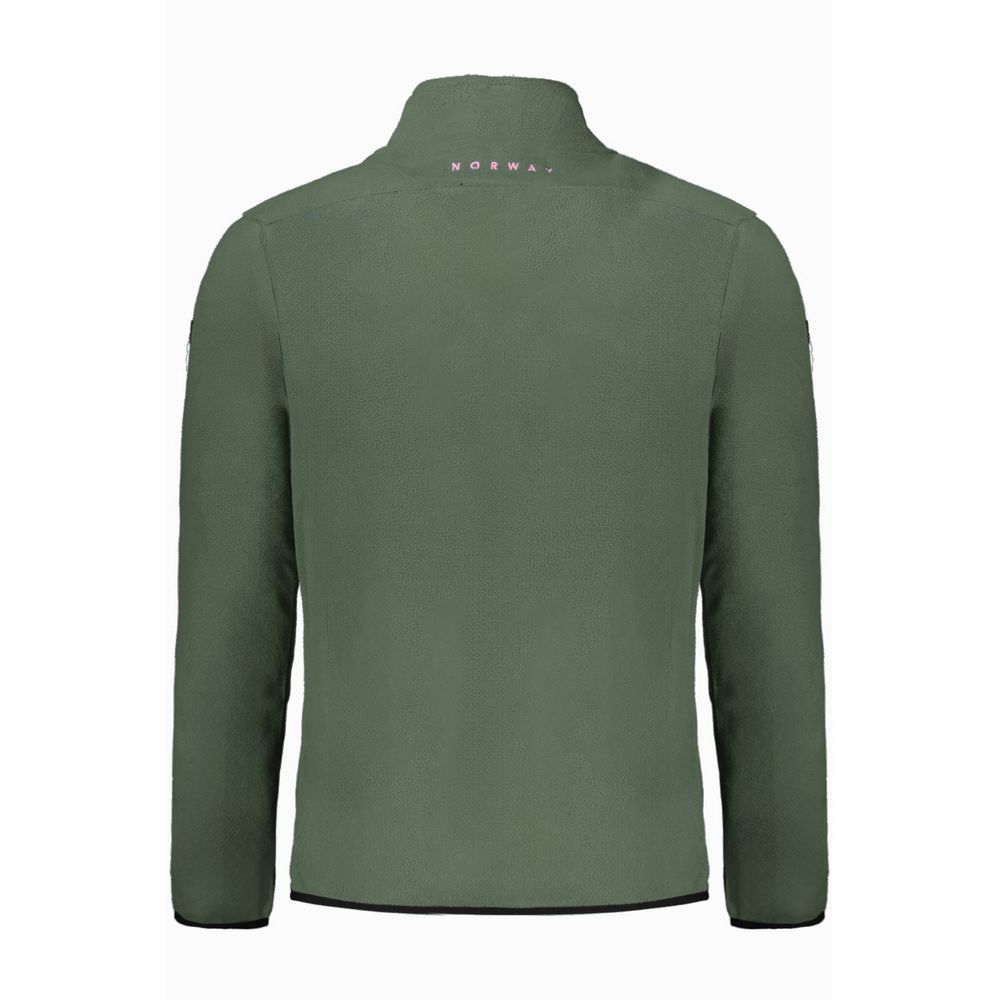 Pull en polyester vert pour homme, Norvège 1963