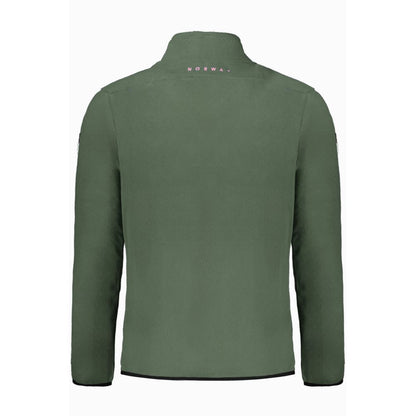 Pull en polyester vert pour homme, Norvège 1963