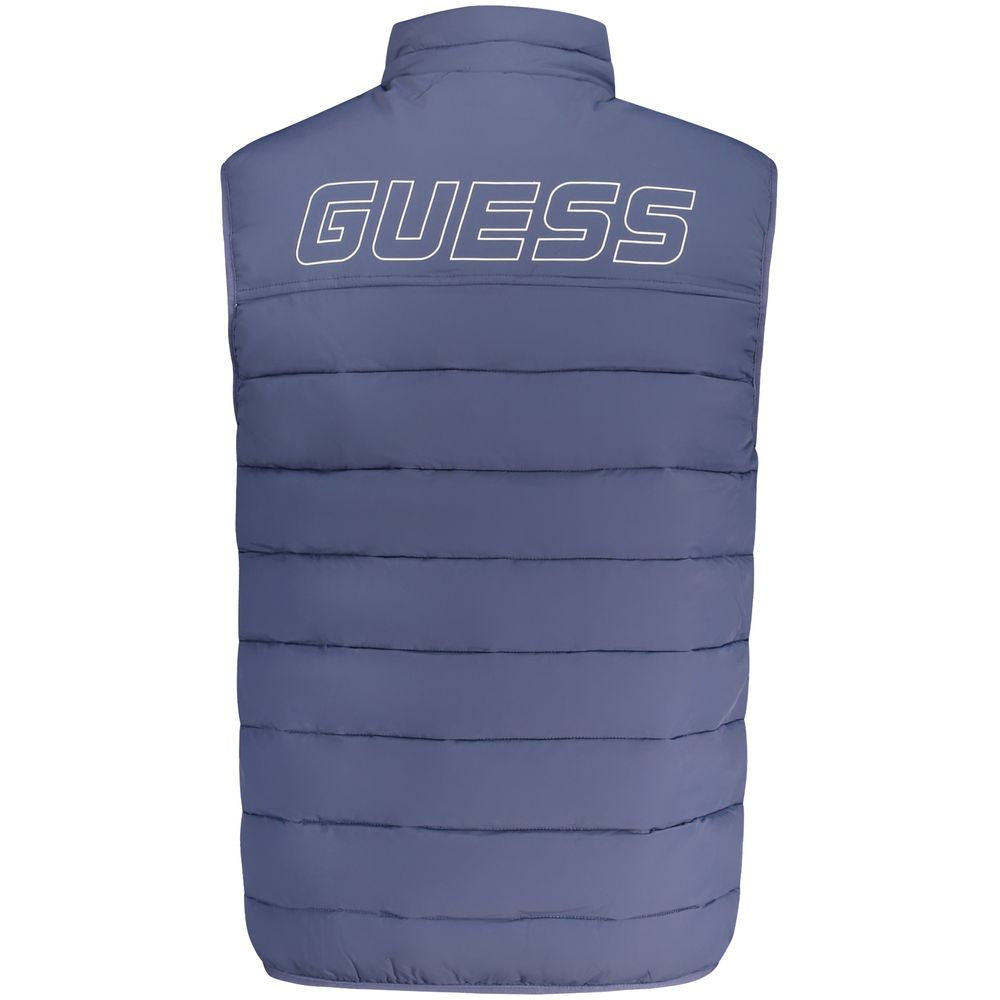 Veste sans manches Guess Jeans pour homme en spandex bleu