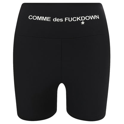 Comme Des Fuckdown zwarte nylon korte broek