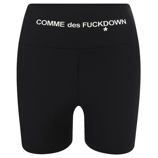 Comme Des Fuckdown zwarte nylon korte broek