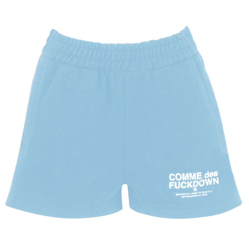 Comme Des Fuckdown blauwe katoenen korte broek