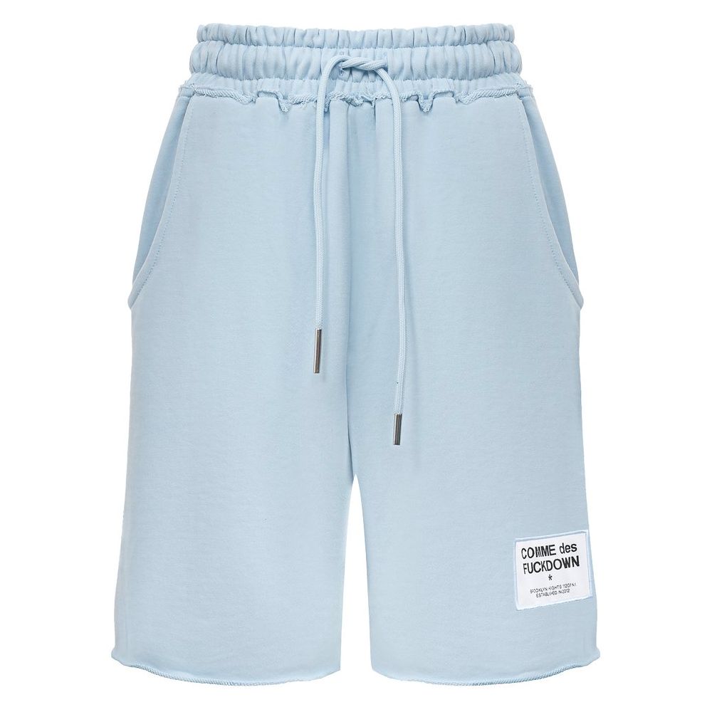 Comme Des Fuckdown blauwe katoenen korte broek