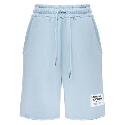 Comme Des Fuckdown blauwe katoenen korte broek