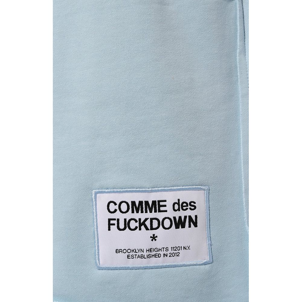Comme Des Fuckdown blauwe katoenen korte broek