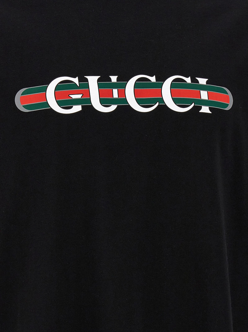 Gucci Black Cotton T-Shirt