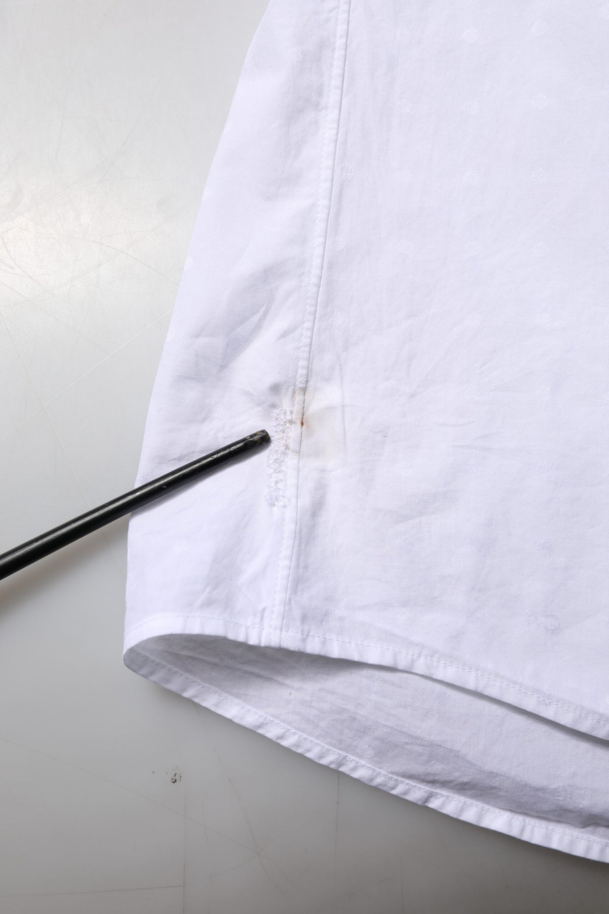 Chemise habillée blanche en coton doré Dolce &amp; Gabbana