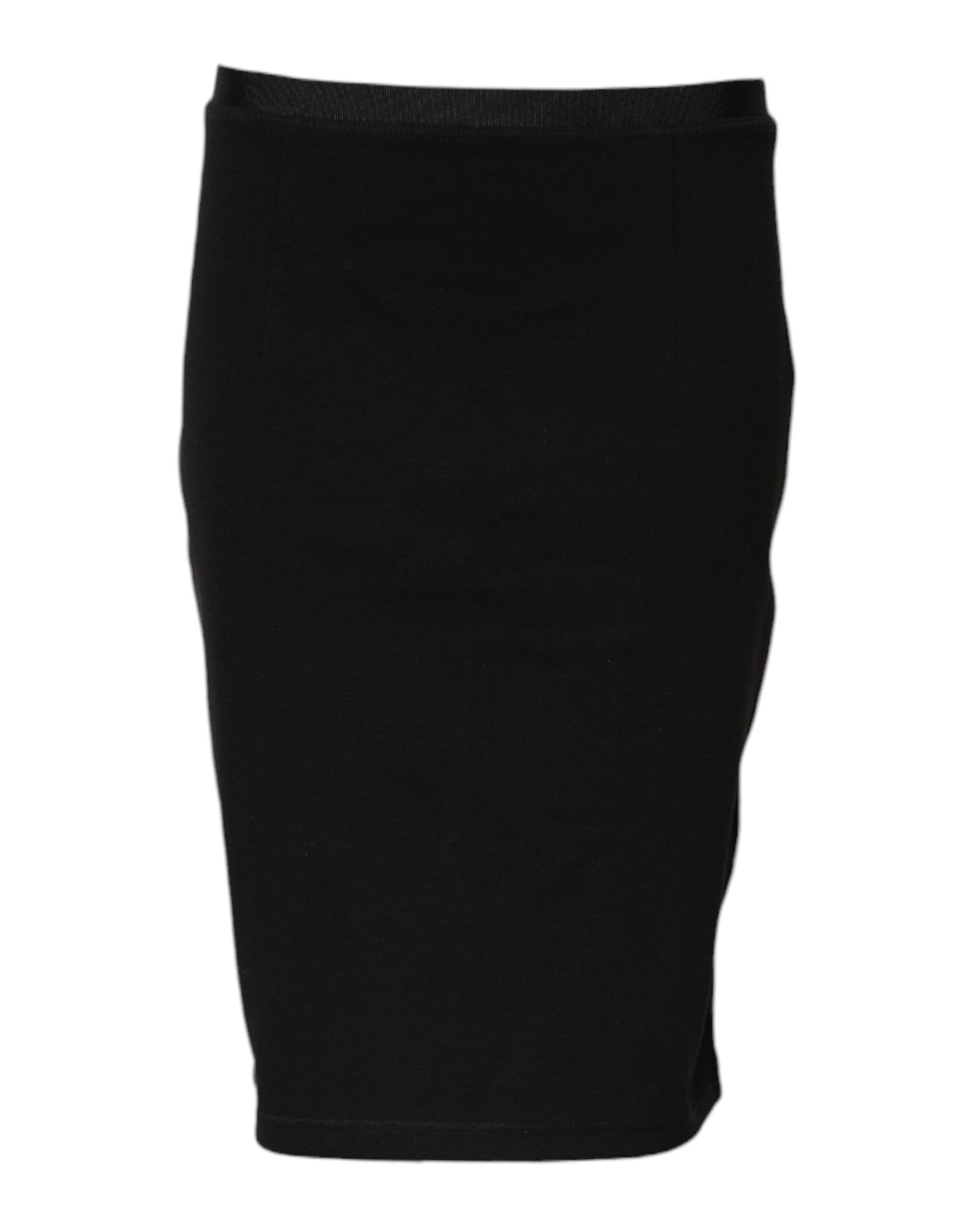 Jupe crayon noire en polyester de GF Ferre, longueur au genou.