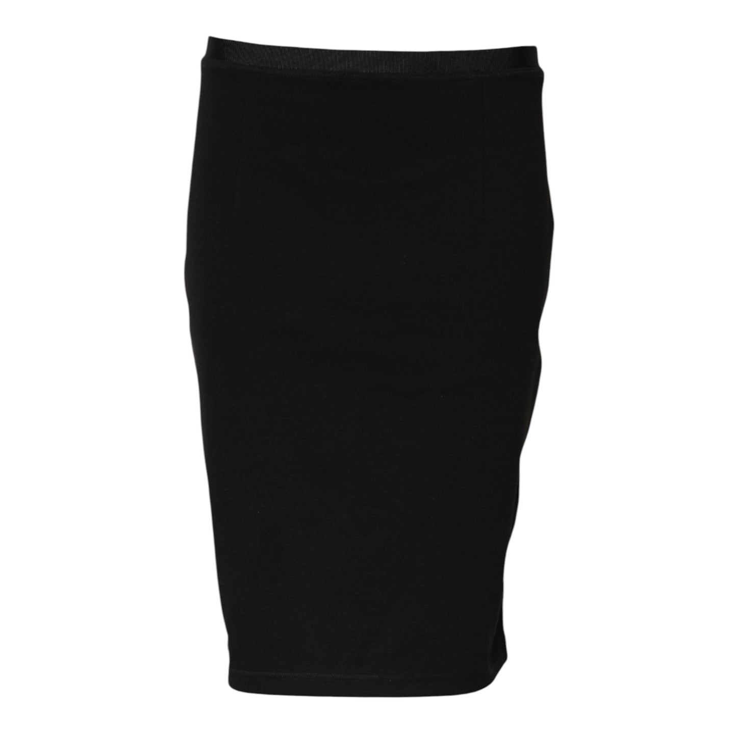 Jupe crayon noire en polyester de GF Ferre, longueur au genou.