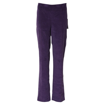 Pantalon évasé taille haute violet de BENCIVENGA