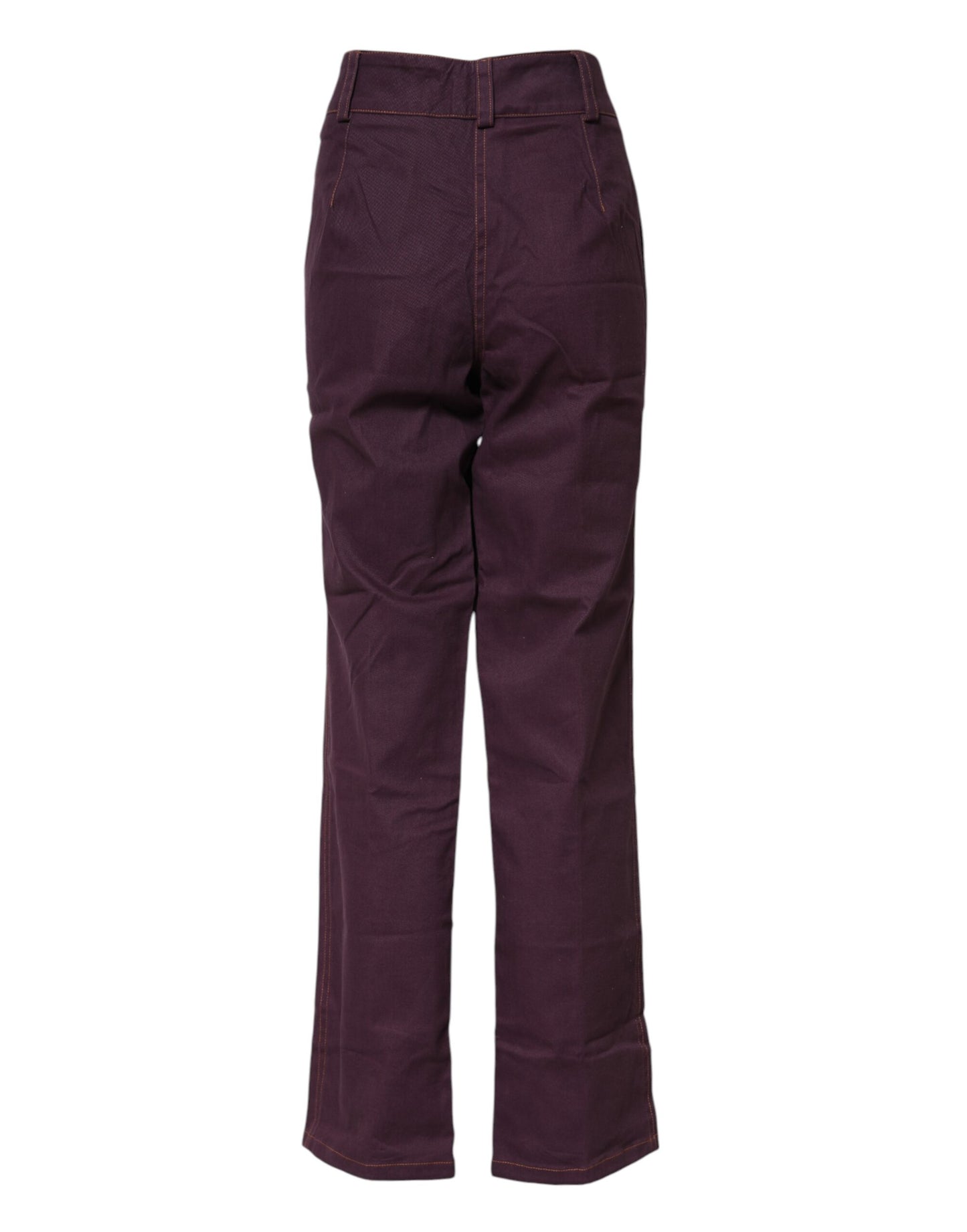 BENCIVENGA Pantalon violet taille haute et coupe évasée