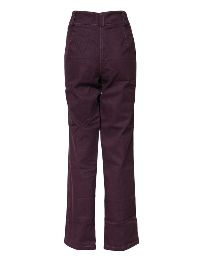 Pantalon Tapered Taille Haute Violet BENCIVENGA