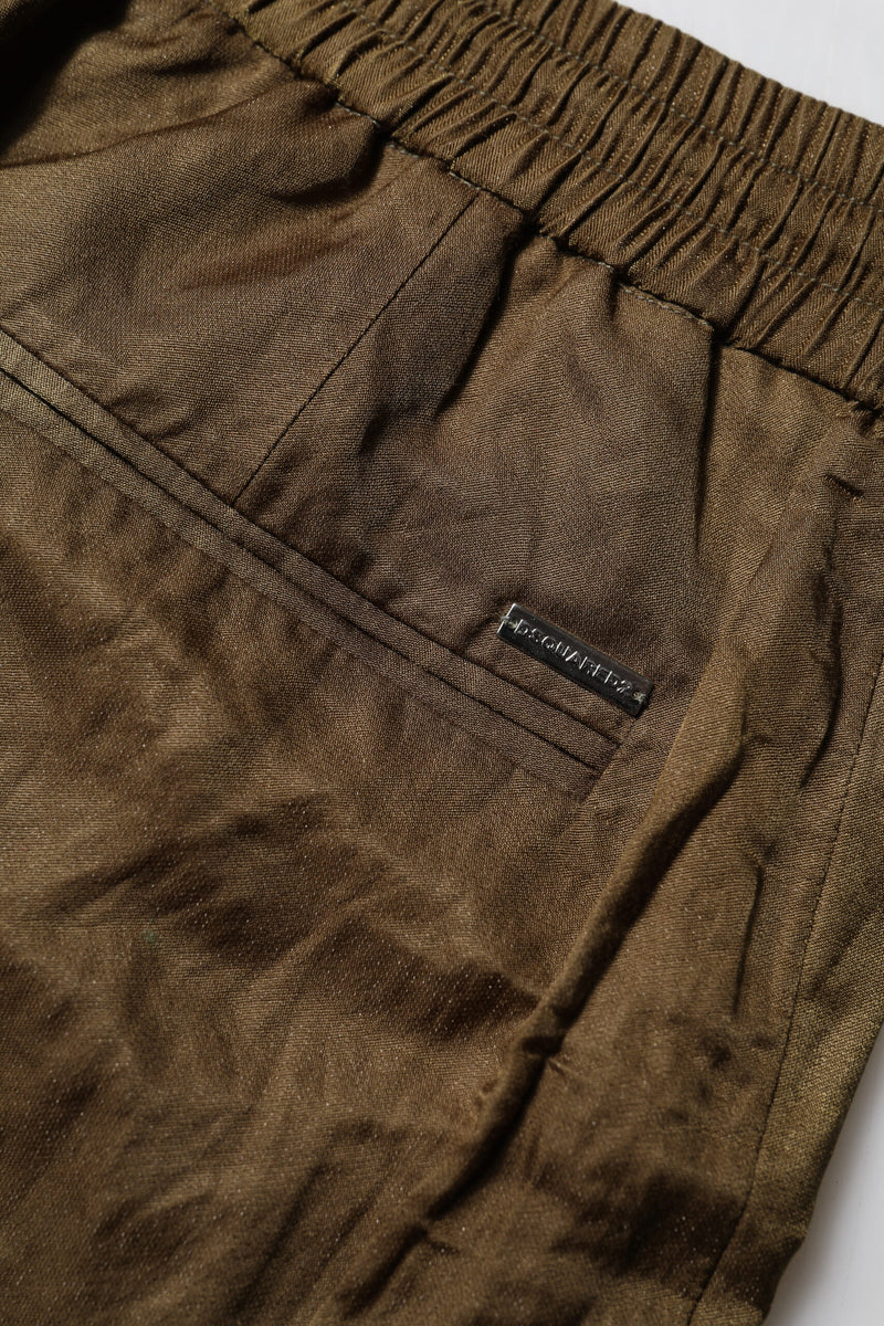 Dsquared² Brown Mid Waisted Women Sweatpants - Stylish Comfort