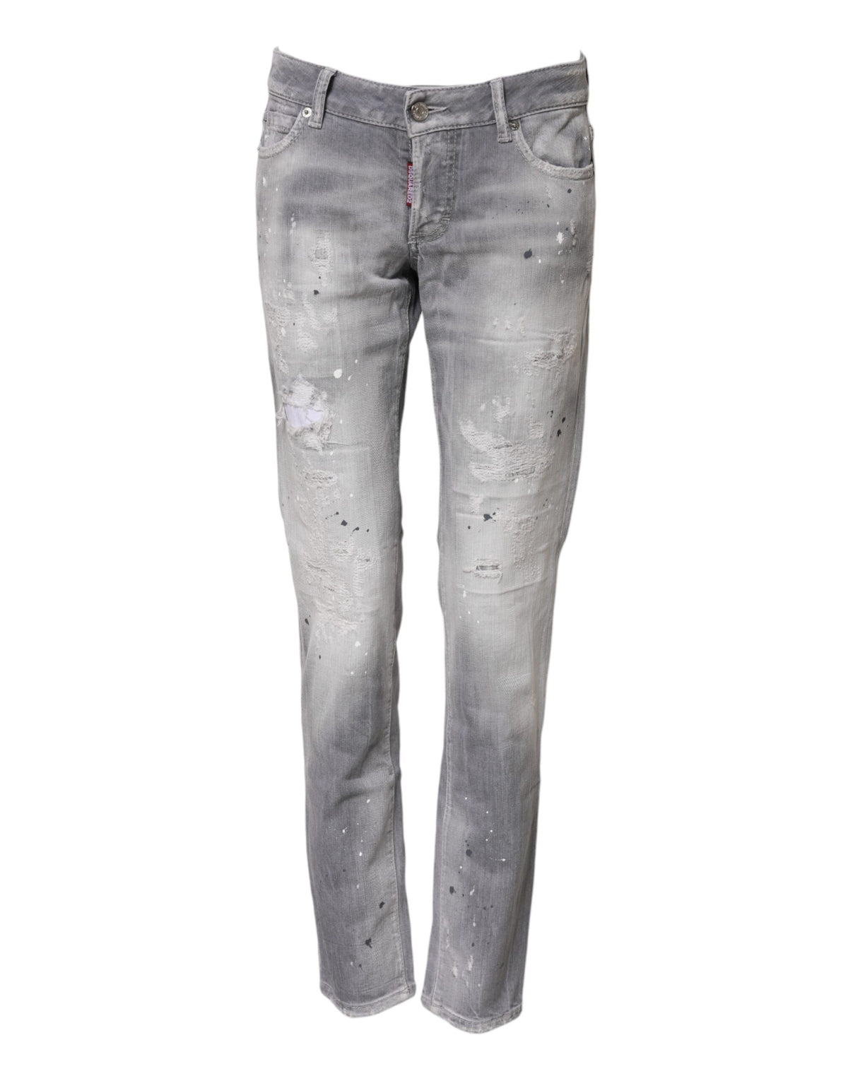 Dsquared² Jeans Denim Tapered Grises Mi-Taille