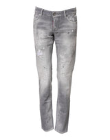 Dsquared² Jeans Denim Tapered Grises Mi-Taille