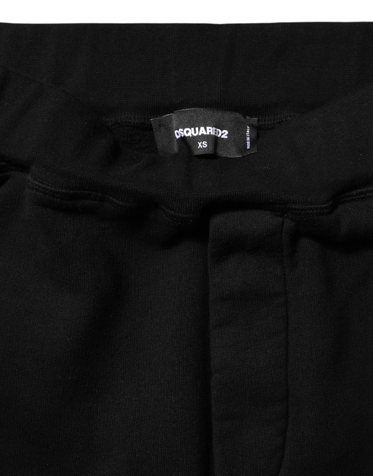 Pantalons Jogging Droits Dsquared² Noir Rouge en Coton