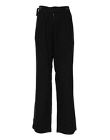 Pantalon droit taille haute noir Ermanno Scervino
