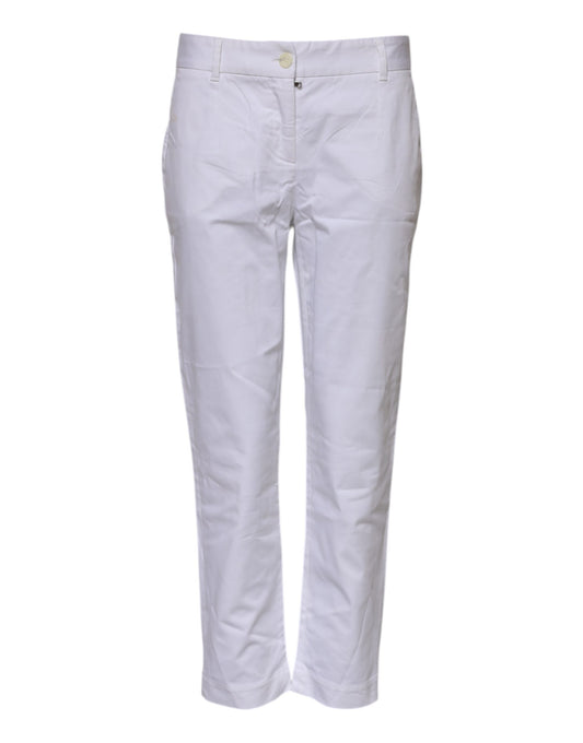 Dolce & Gabbana Jeans Blancs Stretch Mi Taille