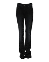 Jean en Denim Tapered Noir John Galliano