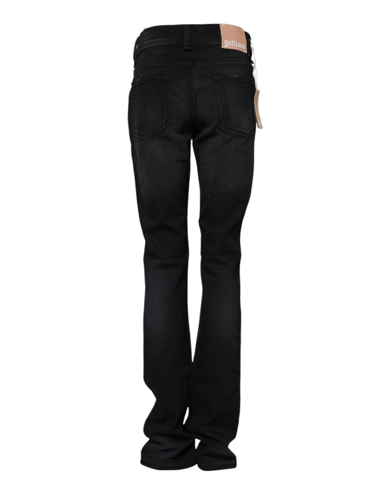 Jean en Denim Tapered Noir John Galliano