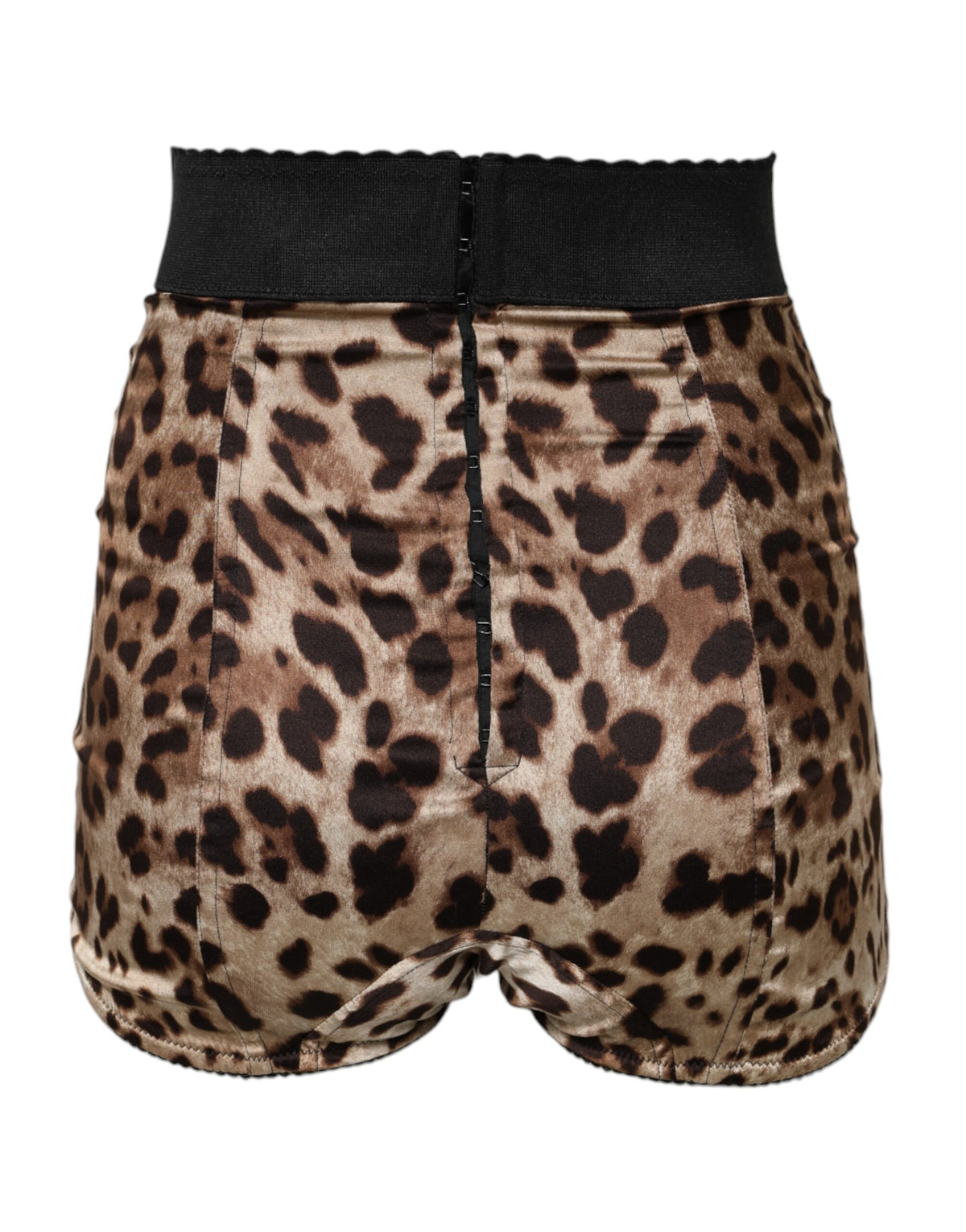 Dolce & Gabbana Brown Leopard High Waist Hot Pants